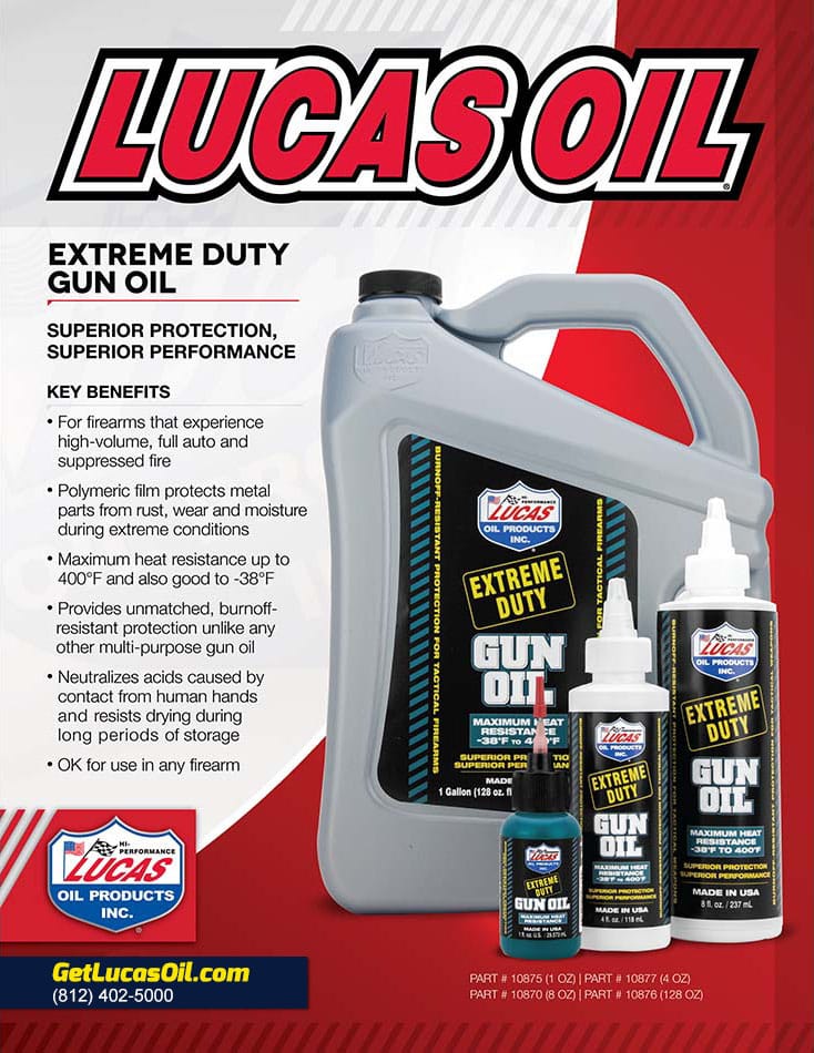 Lucas Extreme Duty Gun Oil Flyer