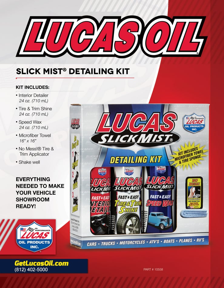Lucas Slick Mist Detailing Kit Flyer