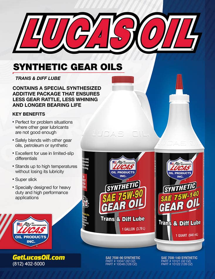 Lucas Synthetic Gear Oils Flyer