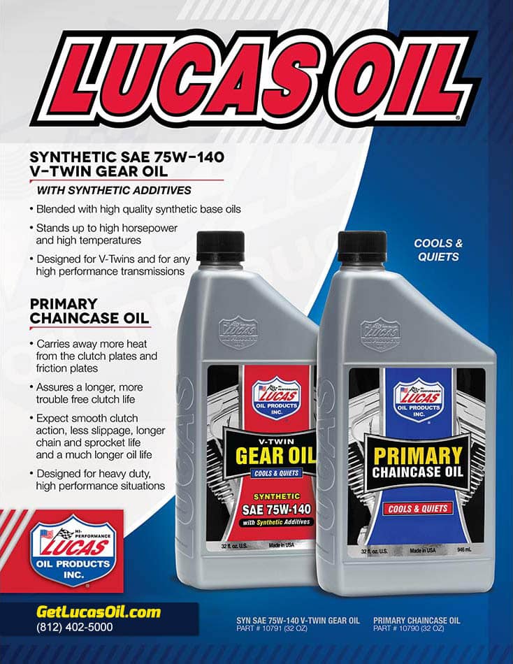 Lucas V-Twin Gear Oil Primary Flyer