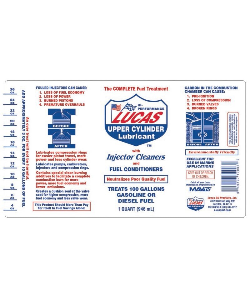 Lucas-Upper-Cylinder-Lubricant-Fuel-Treatment-Quart-Label