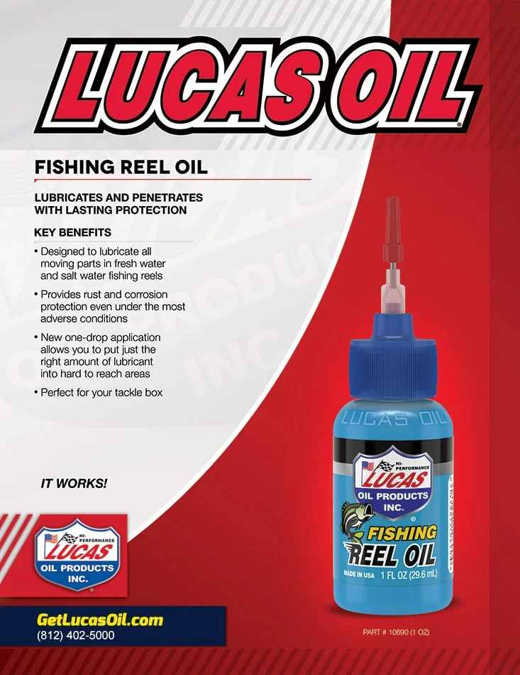 Lucas Fishing Reel Oil  Problem Solvers & Utility Lubricants